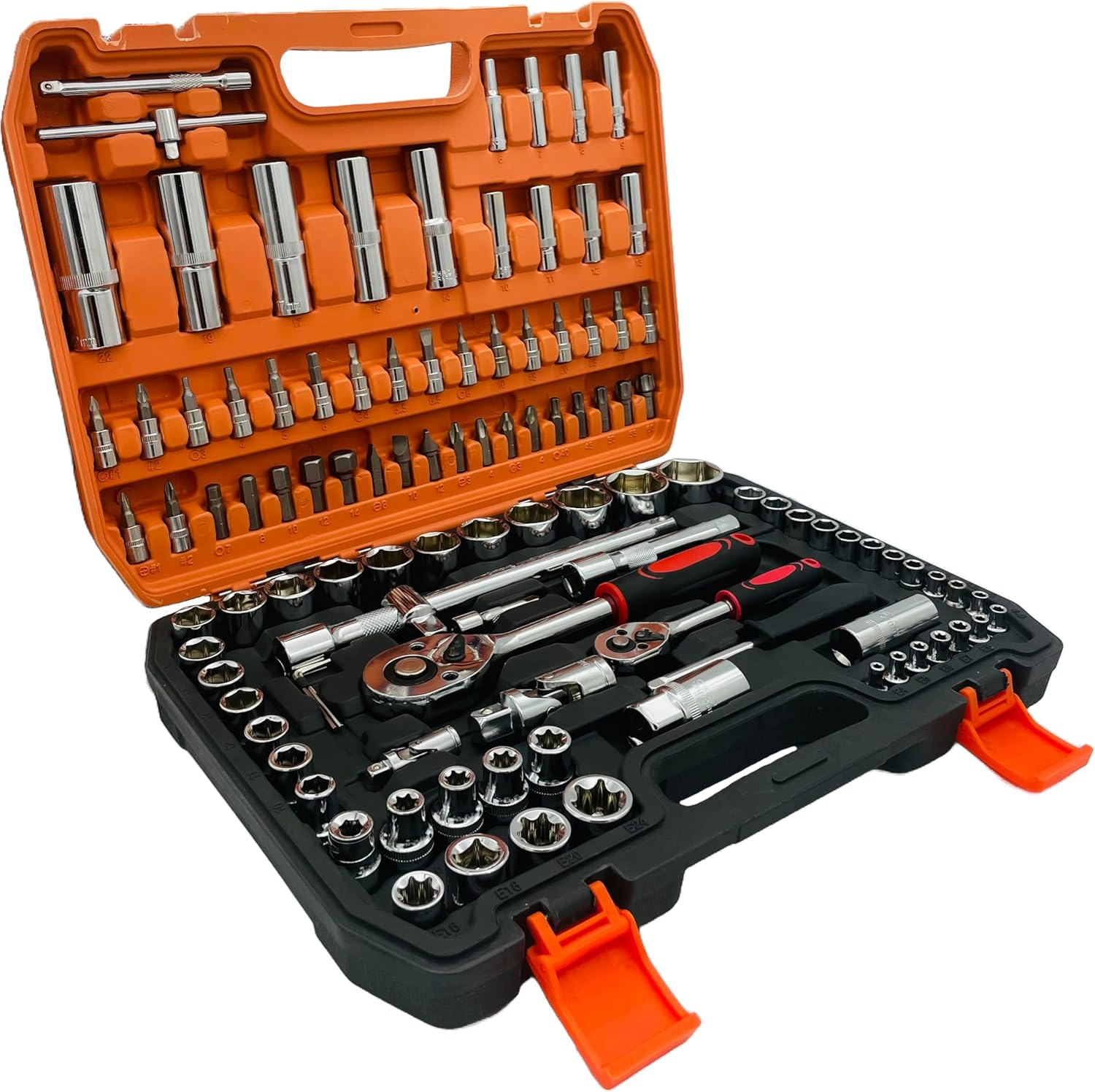 Detalhe dos soquetes sextavados